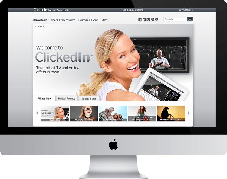 Time Warner Cable-ClickedIn website